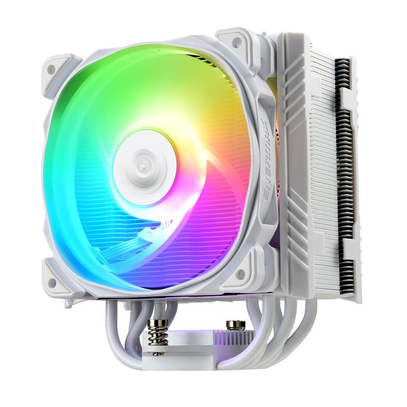 ENERMAX ETS T50 AXE 5 heat pipes 230W+ TDP CPU ARGB Air Cooler, White