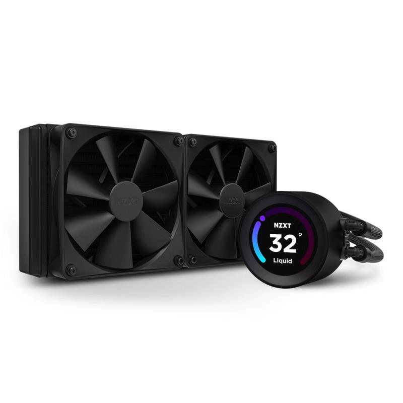 NZXT Kraken 240 Elite - 240mm AIO liquid cooler w/ Display and Radiator Fans (Black)