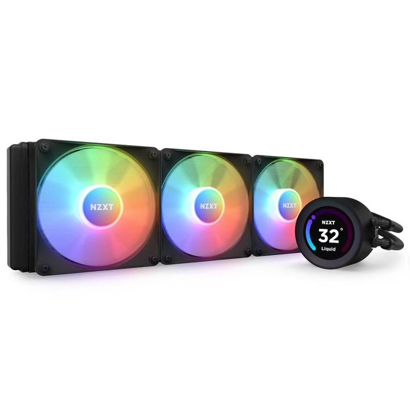 NZXT Kraken 360 Elite RGB - 360mm AIO liquid cooler w/ Display, RGB Controller and RGB Fans (Black)