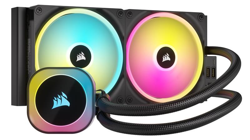 CORSAIR iCUE LINK H115i RGB Liquid CPU Cooler - QX140 RGB Fans - 280mm Radiator - Fits Intel® LGA 1700, AMD® AM5 - iCUE LINK Sy