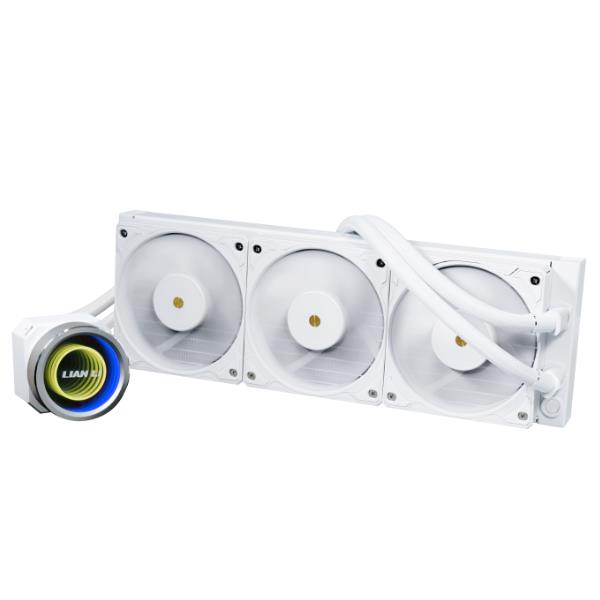 LIAN LI Galahad II Trinity Performance 360mm AIO Liquid CPU Cooler - White (New Version)(Open Box)