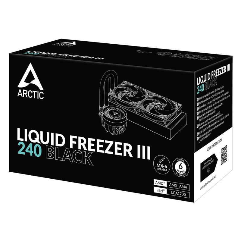 Arctic Liquid Freezer III 240 AIO CPU Water Cooler, Black