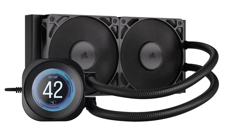 CORSAIR NAUTILUS 240 RS LCD Liquid CPU COOLER -Black