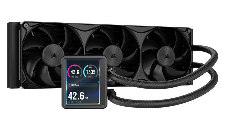 CORSAIR NAUTILUS II 360 LCD 360mm Liquid Cooler Black