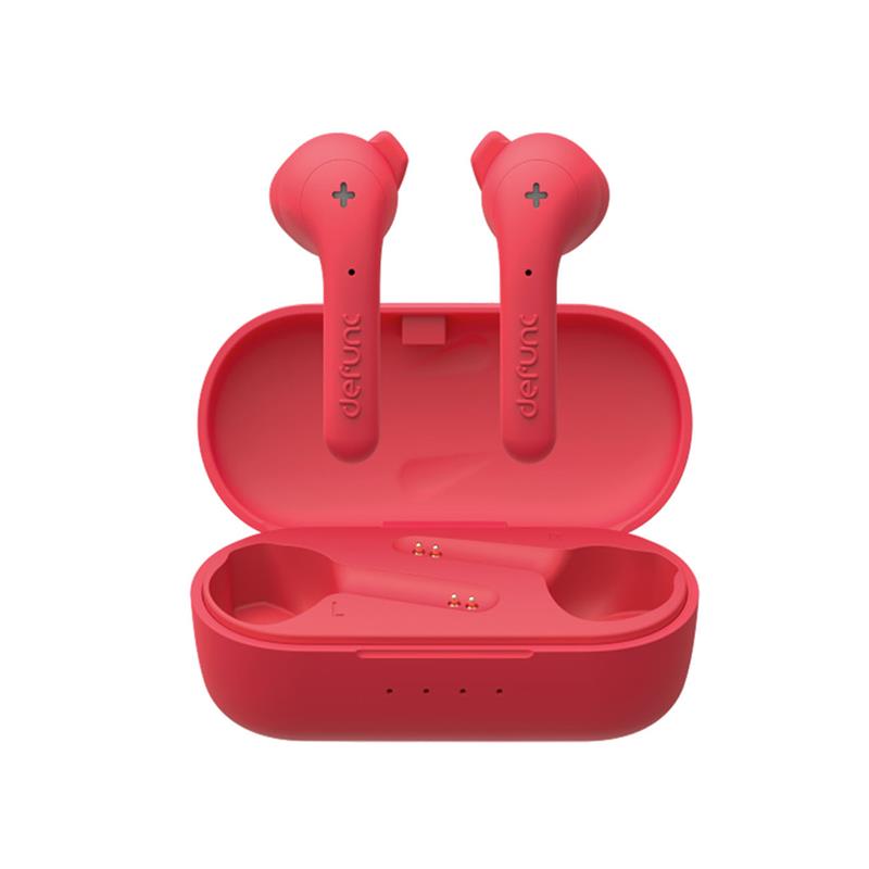 Defunc TRUE Basic wireless earbuds water and sweat proof - Red