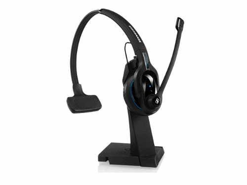 MB Pro 1 UC ML High End, single-sided, Bluetooth Mobile Business headset with charging stand and small dongle for UC applicatio