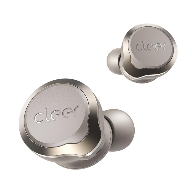 CLEER AUDIO Ally Plus II Adjustable NC True Wireless Earbuds, Stone