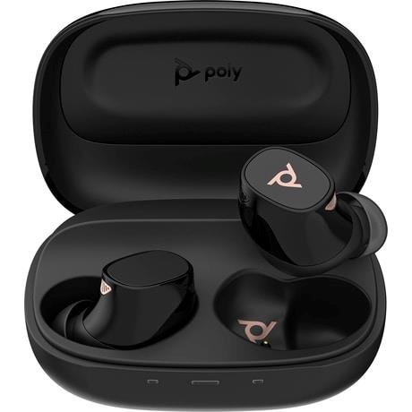 Écouteurs noirs Poly...