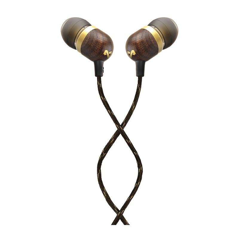 House of Marley Smile Jamaica In-Ear Headphones (In-Line Remote and Mic, Brass)