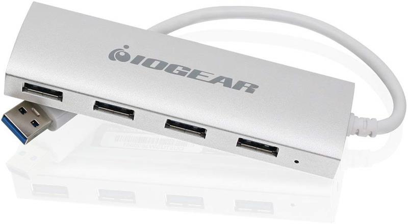 IOGEAR met(AL) P4P Hub, 4-Port USB 3.0 Hub