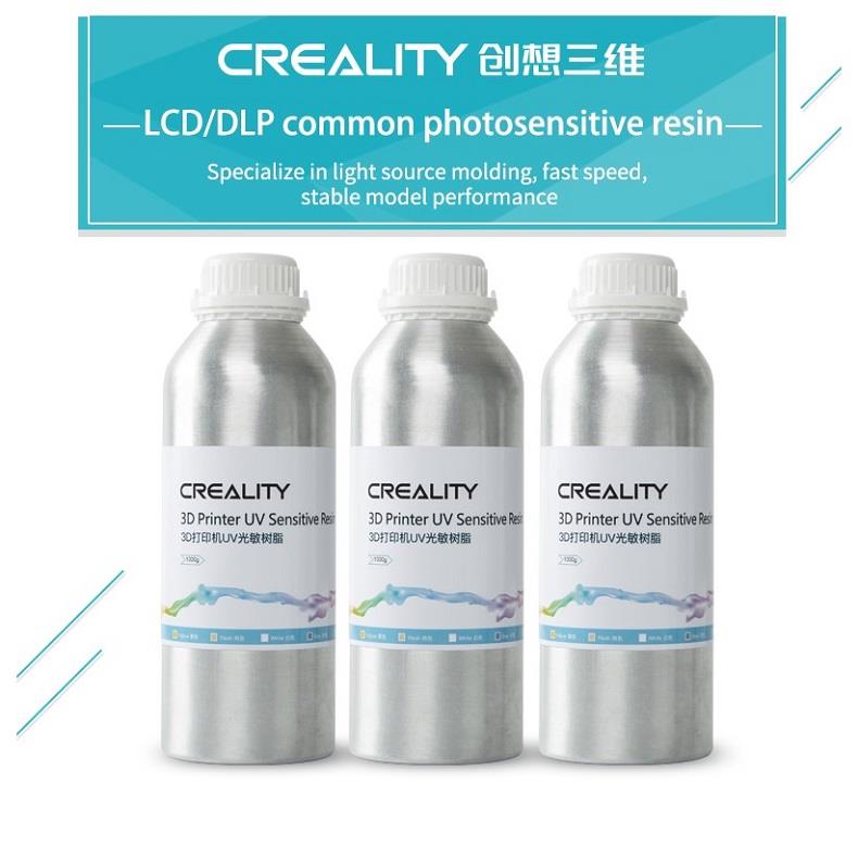 CREALITY 500g Rapid UV LCD/DLP Common Photosensitive 3D Printer Resin | Compatible with All UV Resin Printers DLP or LCD - Yell