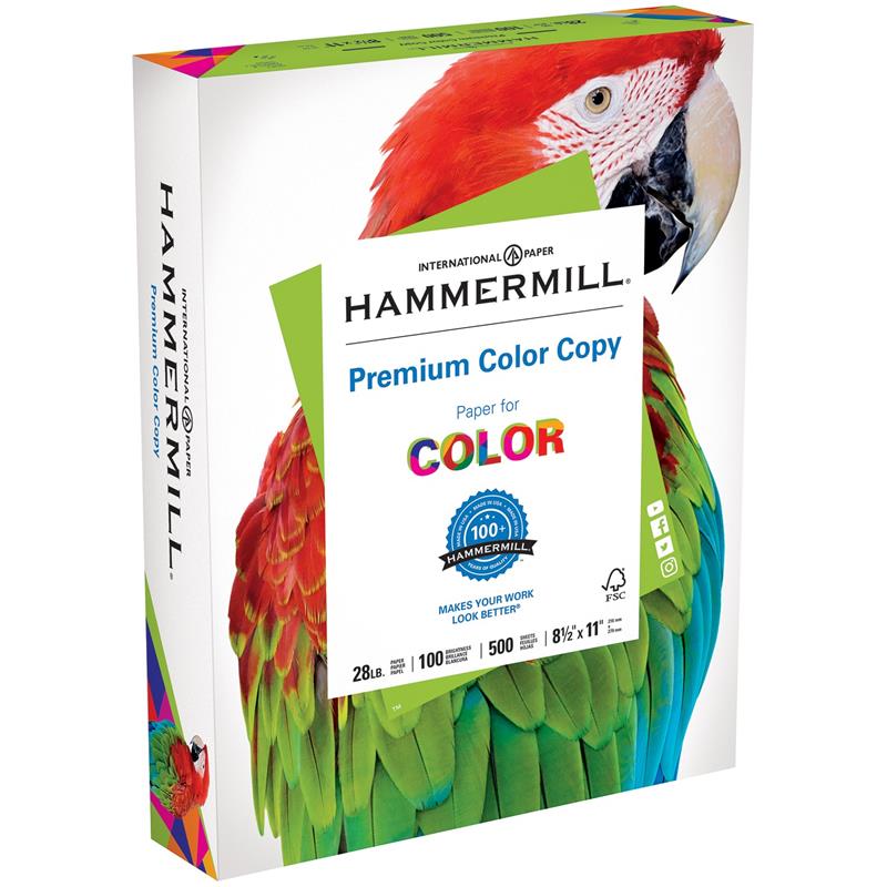 Hammermill Premium Color Copy Paper Letter Size 28lb 8.5x11 500 sheets