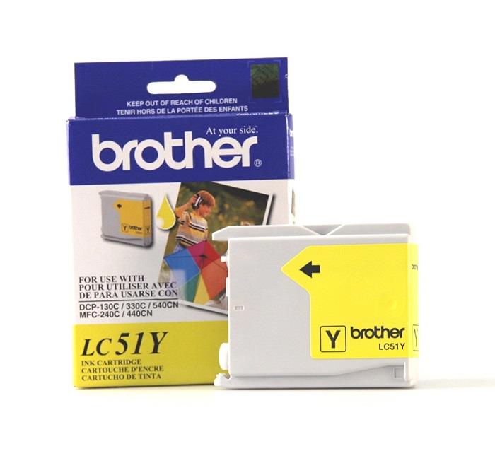 Brother LC51Y Yellow Ink Cartridge