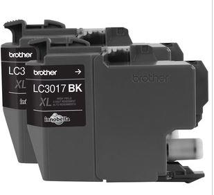 Brother Innobella LC3017 (LC30172PKS) Ink Cartridge - Black - Inkjet - High Yield - 550 Pages (Per Cartridge) - 2 / Pack