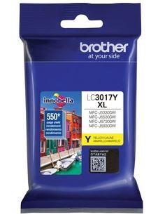 BROTHER Innobella LC3017Y Ink Cartridge, Yellow, 550 Pages, 1 Pack