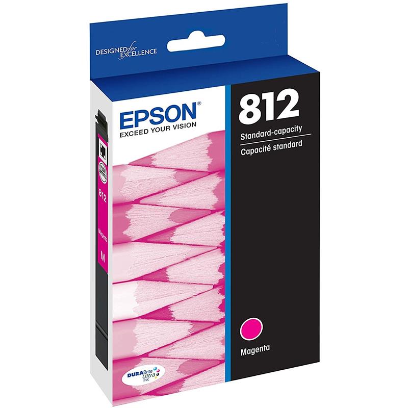 EPSON T812 Standard Capacity Magenta Ink Cartridge with Sensormatic