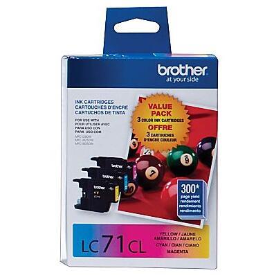 BROTHER LC-71 Tri-Color Ink Cartridge