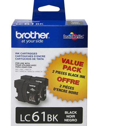 BROTHER Black Dual Pack Ink Cartridge