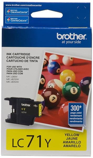 BROTHER LC-71 Yellow Ink Cartridge