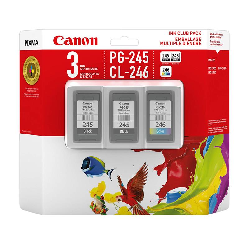 Canon PG-245 Twin / CL-246 Ink Cartridge 3-Pack (8279B005)