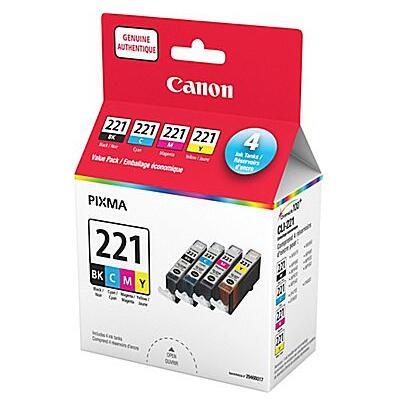 CANON CLI-221 Black and Color Ink Cartridge Value Pack