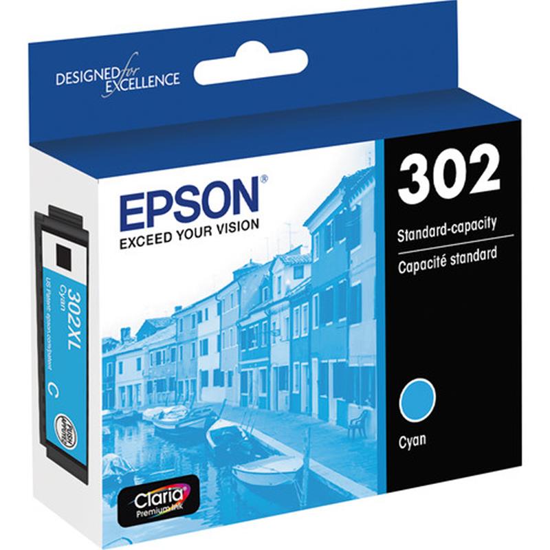 EPSON T302 Claria Premium Ink, Cyan, with Sensor/ XP-6000 | T302220-S