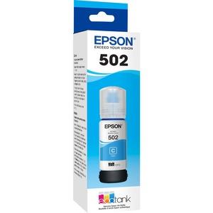 EPSON T502 Cyan Ink Bottle with Sensormatic