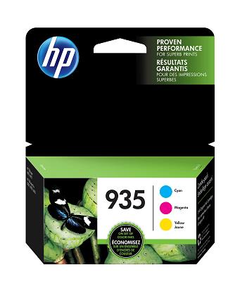 HP 935 Cyan, Magenta & Yellow Original Ink Cartridges, 3 pack