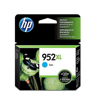 HP 952XL Cyan High Yield Original Ink Cartridge (L0S61AN)