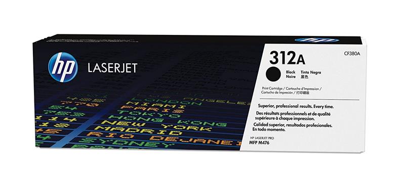 HP 312A (CF380A) Black Original LaserJet Toner Cartridge