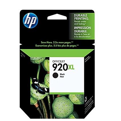 HP 920XL Black High Yield Original Ink Cartridge (CD975AN)