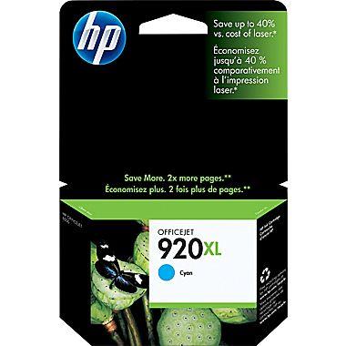 HP 920XL Cyan High Yield Original Ink Cartridge (CD972AN)