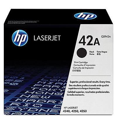 HP 42A (Q5942A) Black Original LaserJet Toner Cartridge