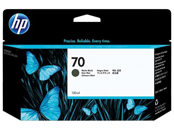 HP 70 Matte Black Ink Cartridges (C9448A)