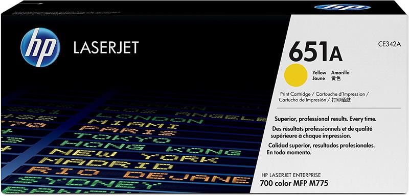 HP 651A (CE342A) Yellow Original LaserJet Toner Cartridge