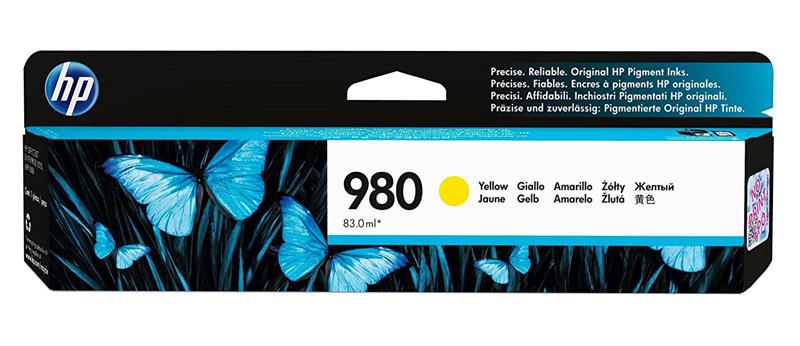 HP 980 Yellow Ink Cartridge(D8J09A)