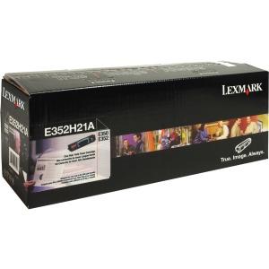 Lexmark Original E352H21A Toner Cartridge - Laser - 9000 Pages - Black