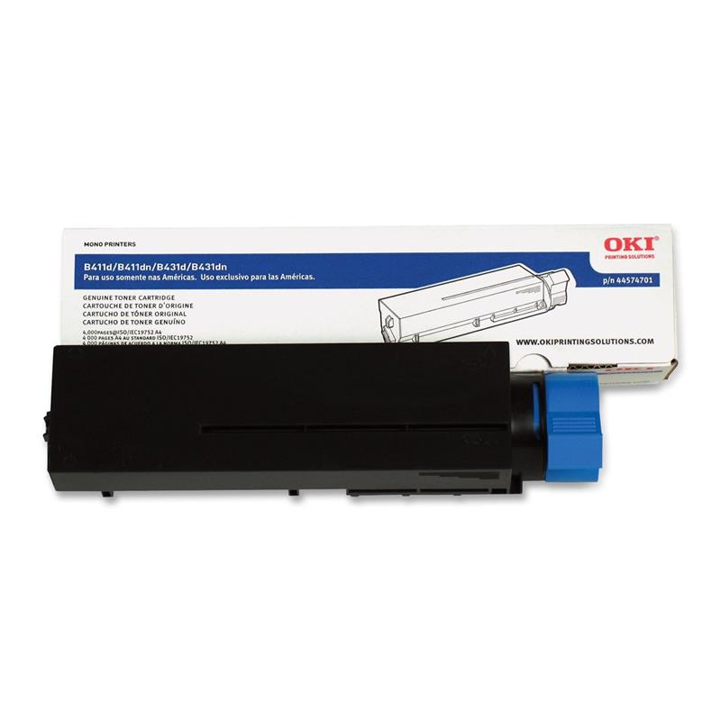 Okidata 44574701 B411/B431 Series Black Toner Cartridge