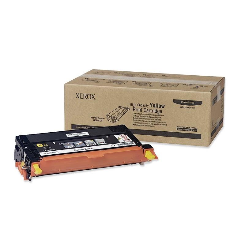 XEROX 113R00725 Yellow High Capacity Toner Cartridge for Phaser 6180