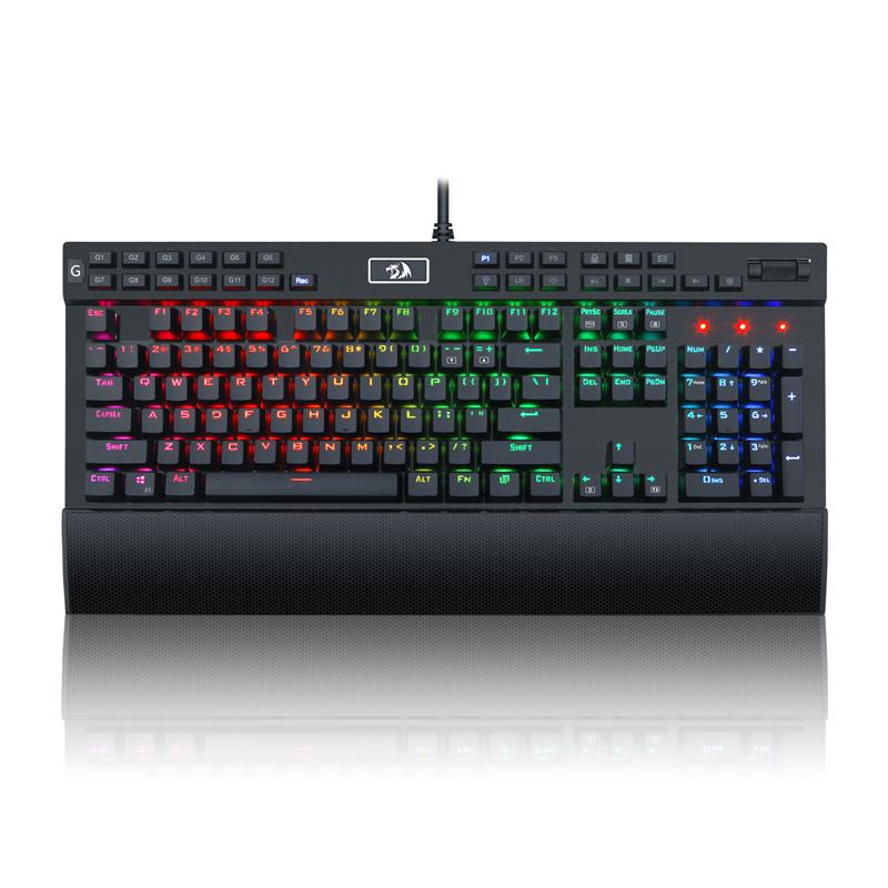 Redragon K550RGB-1 Mechanical Gaming Keyboard, Purple Switch, RGB LED Backlit, Macro Recording, Wrist Rest, Volume Control, Ful