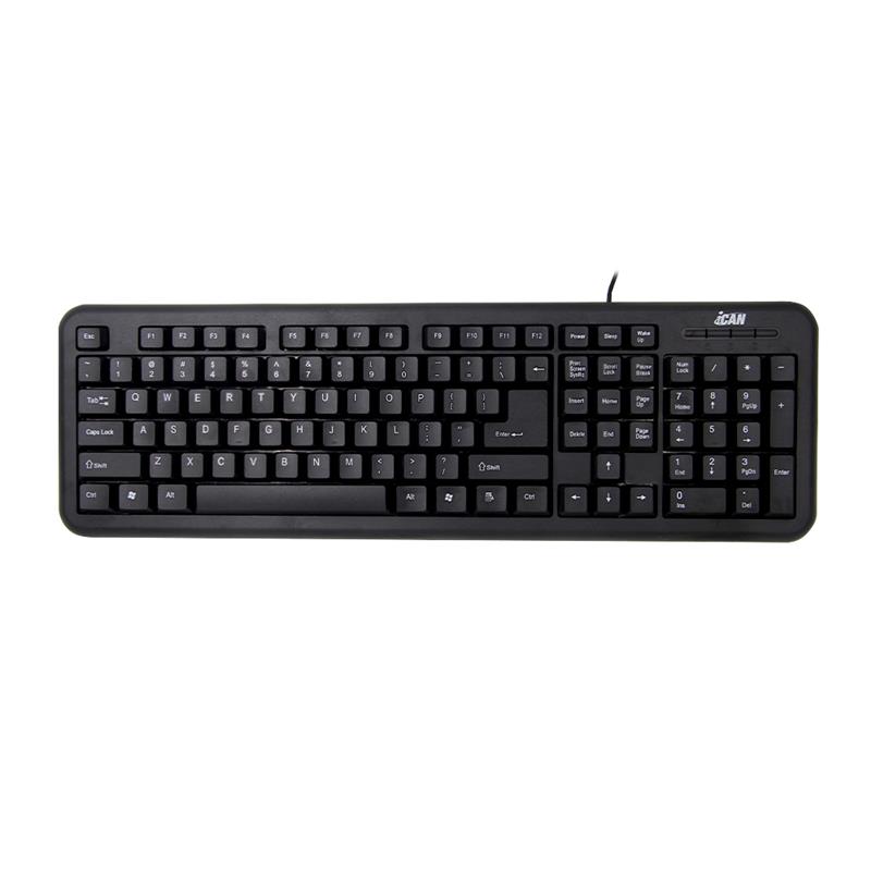 iCAN K-918 Full Size Wired Membrane Keyboard