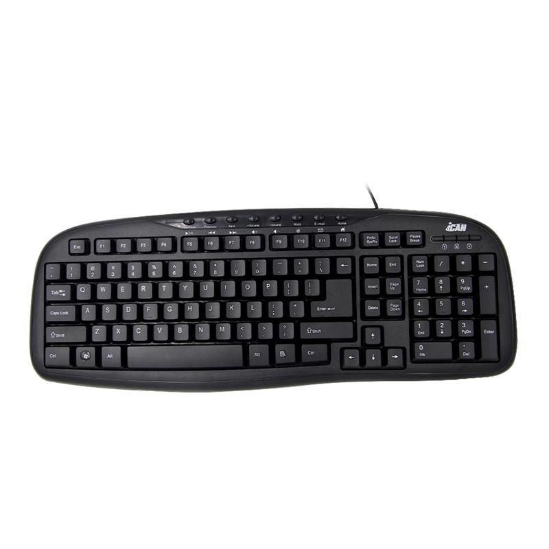 iCAN K-699 102-Keys +9 Multimedia Wired Keyboard