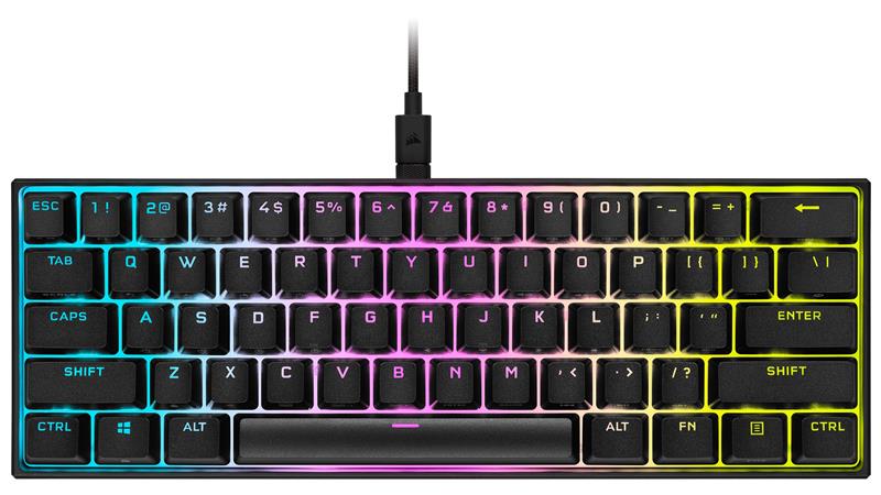 CORSAIR K65 RGB MINI 60% Mechanical Keyboard - Cherry MX Speed Switch