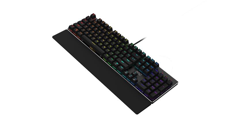 AOC GK500 Gaming Full RGB Mechanical Keyboard, 104-Key Outemu Blue Switch Keys (GK500)