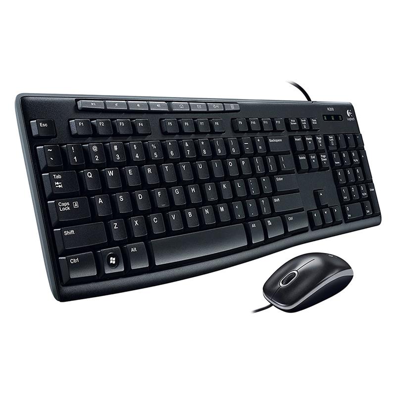 LOGITECH MK200 Wired Desktop Combo (920-002714)(Open Box)