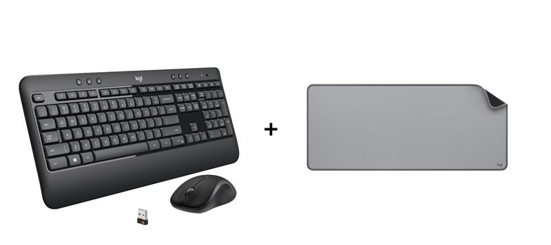 Achetez Logitech MK540 Ensemble clavier/souris sans fil & Obtainez 10 $ de rabais sur le Logitech tapis de souris