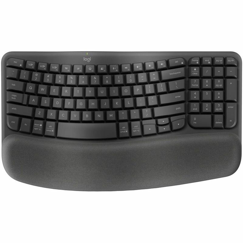 LOGITECH Wave Keys Wireless Ergonomic Keyboard - Graphite