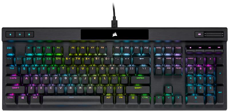 CORSAIR K70 PRO Optical-Mechanical Wired Gaming Keyboard - CORSAIR OPX Optical Switch  – Black(Open Box)