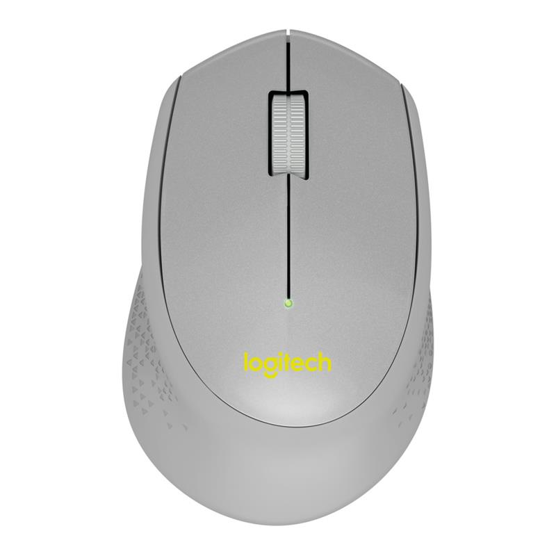 LOGITECH M330 Silent Wireless Mouse - Grey/Yellow