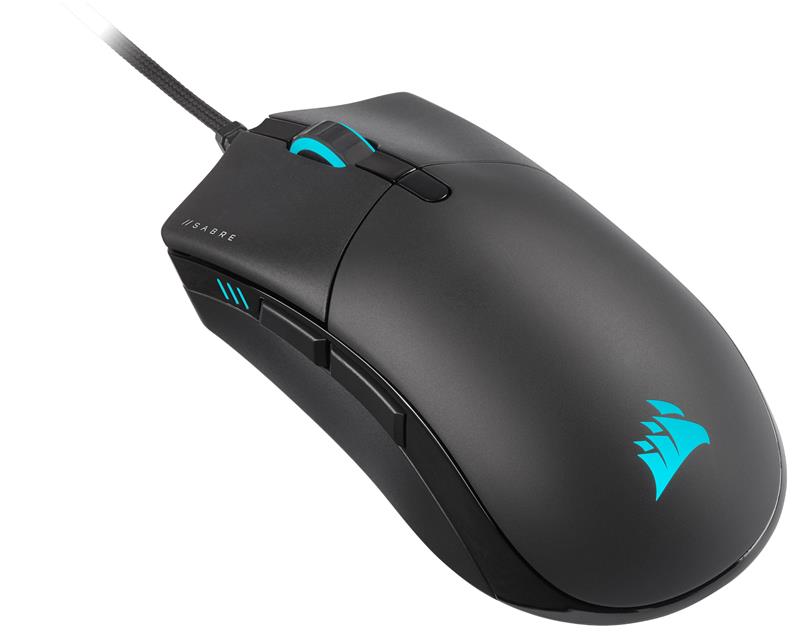 Corsair Sabre RGB Pro Champion Series FPS/MOBA Gaming Mouse, Black, Backlit RGB LED, 18000 DPI, Optical (CH-9303111-NA)(Open...